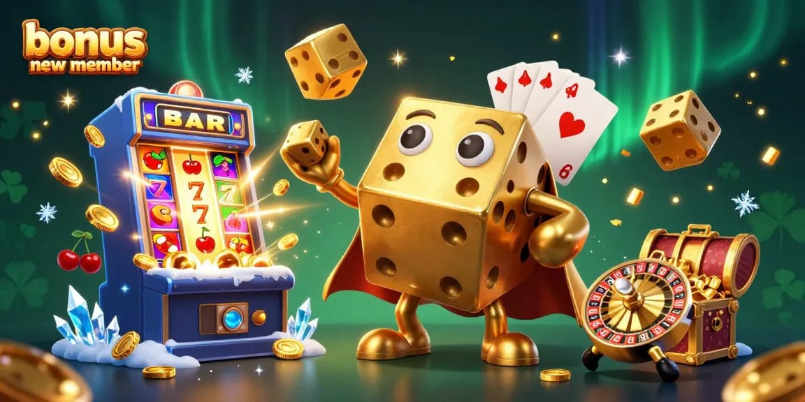 Join the excitement with our bonus new member rewards in this vibrant casino scene!