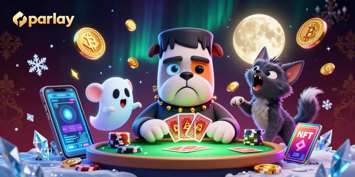 Engage with parlay betting strategies at a vibrant casino table featuring whimsical characters.