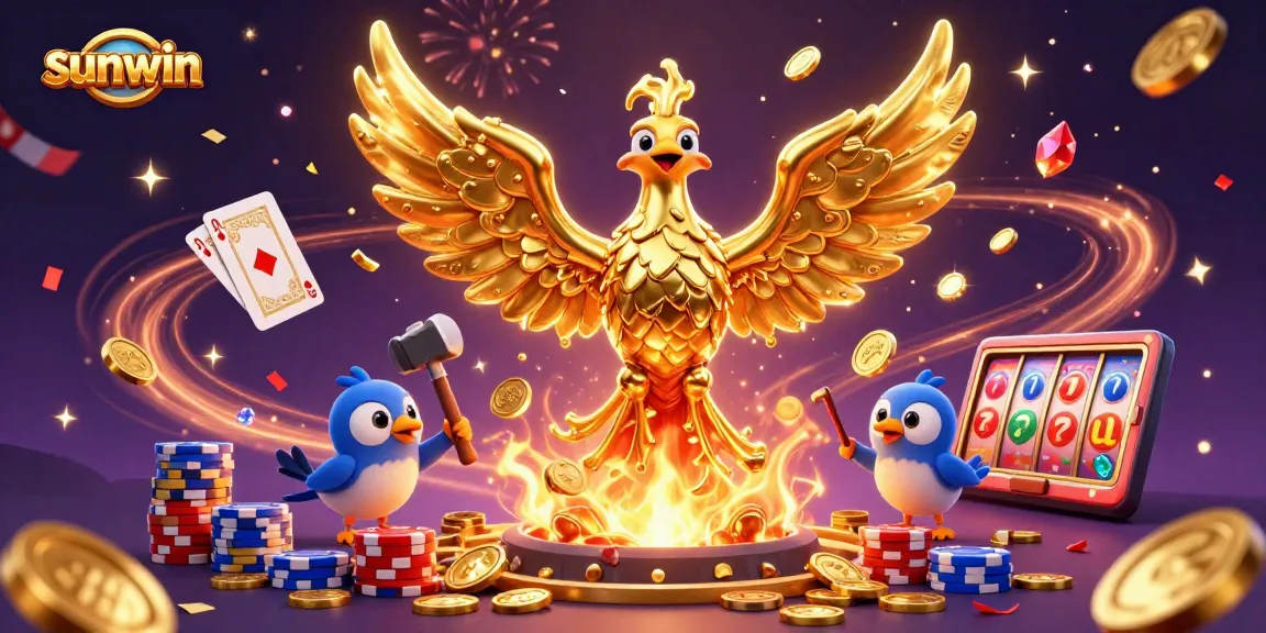 Experience the thrill with sunwin's molten phoenix and vibrant casino elements.