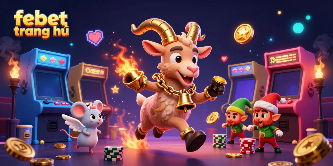 Experience the excitement of febet trang chủ with whimsical characters in a vibrant gaming scene.