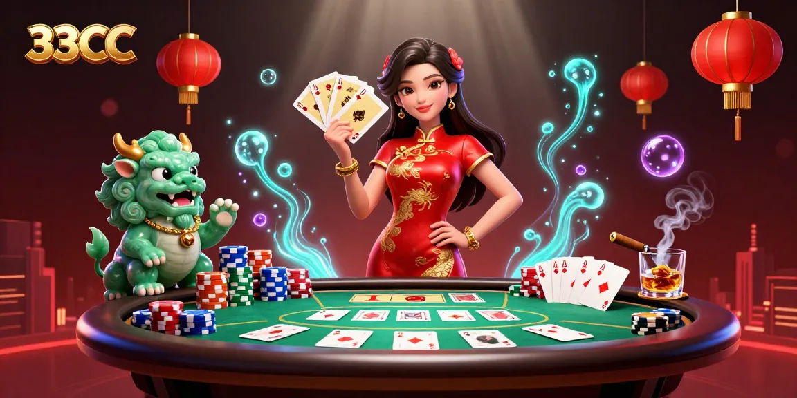 Engage with thrilling games at 33CC featuring lively poker scenes and vibrant visuals.