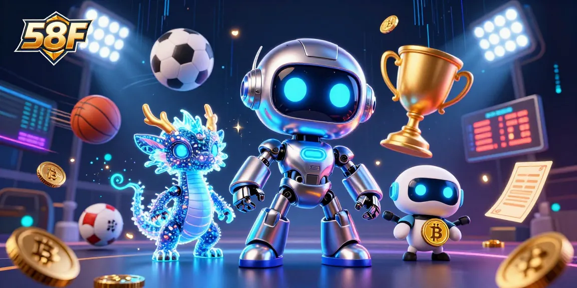 Experience the thrill of 58FF with vibrant 3D illustrations of gaming excitement.