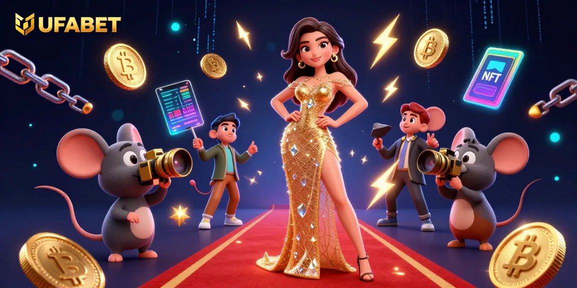 Bet on exciting games at UFABET with captivating casino visuals and crypto elements.