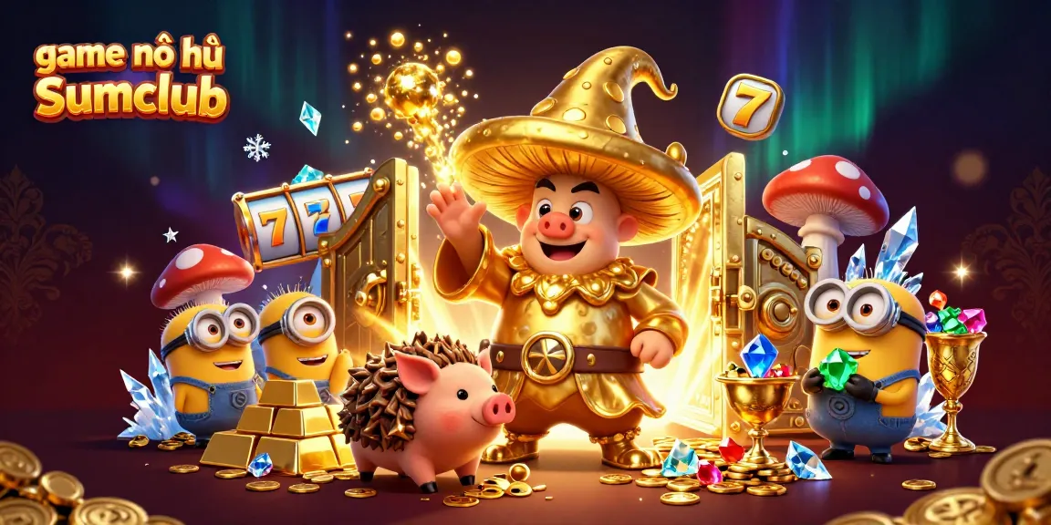 Experience the excitement of game nổ hũ Sumclub with a vibrant, magical treasure scene