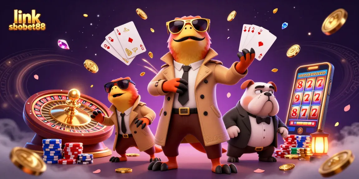 Engage with thrilling bets at link sbobet88 in this vibrant casino scene filled with action.