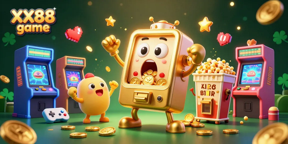 Engage in the thrilling XX88 game as slot machines celebrate a jackpot win!