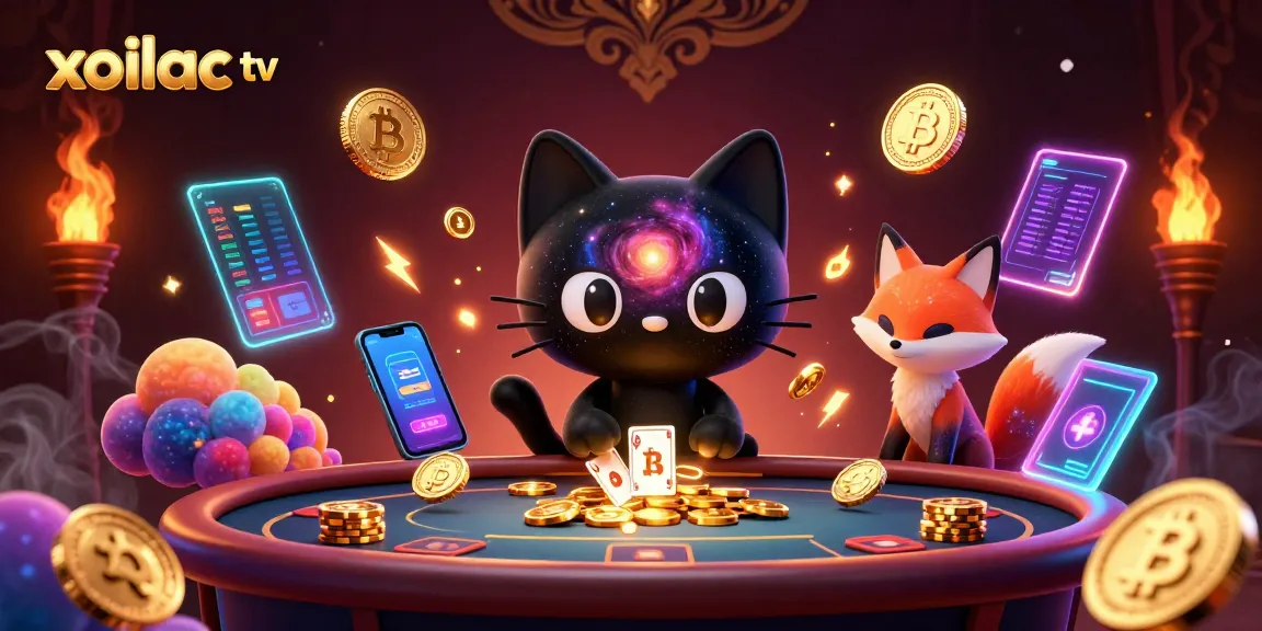 Experience xoilac tv's cosmic charm and thrilling gameplay with colorful cryptocurrency elements.